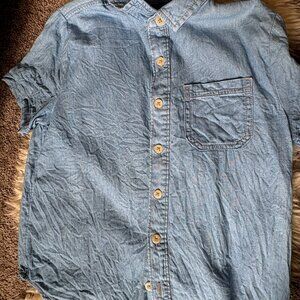Short-sleeve Boys Chambray Shirt